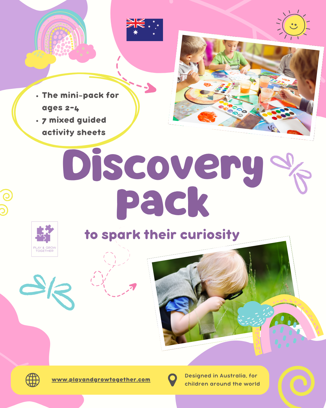 Starter Pack – Play and Grow Together (Ages 2–4) – English